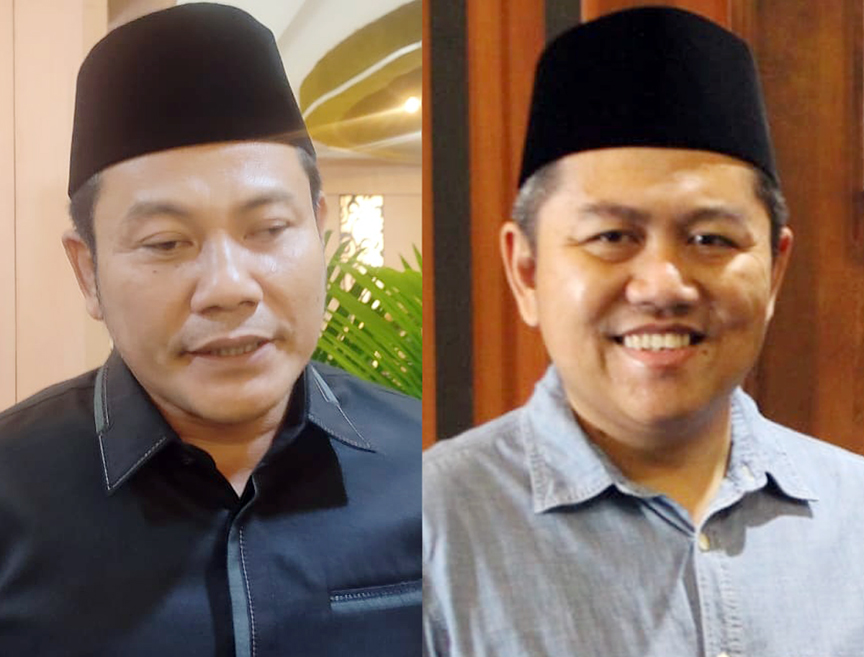 BACABUP : Subandi dan Achmad Amir Aslichin.