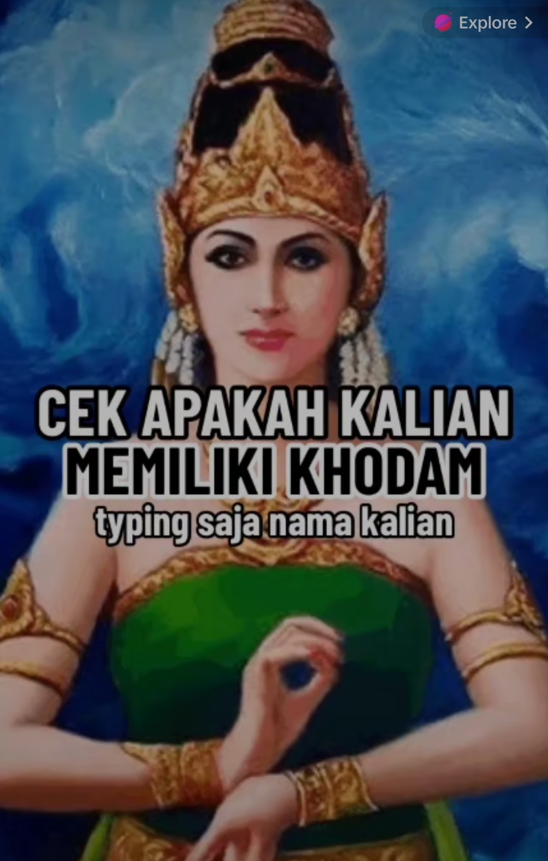 LAGI NGETREN: Viral cek Khodam di TikTok lewat siaran live. (IST/akun TikTok @cekkhodamgratisyuk)