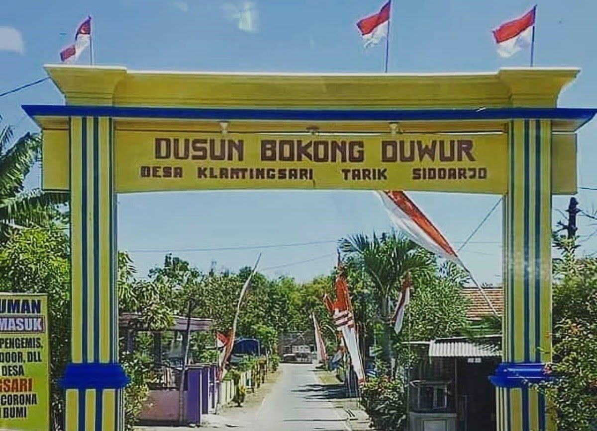 Dusun Bokong Duwur yang ada di Desa Klamtingsari, Kecamatan Tarik. (IST)
