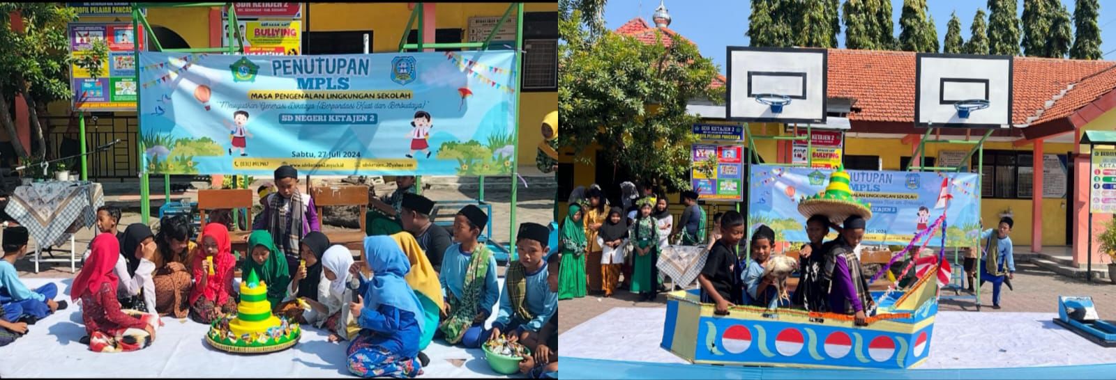 KOMPAK : Drama musikal, tari, dan nyanyian tentang &ldquo;Tradisi Nyadran&rdquo;  oleh siswa  SDN Ketajen 2.