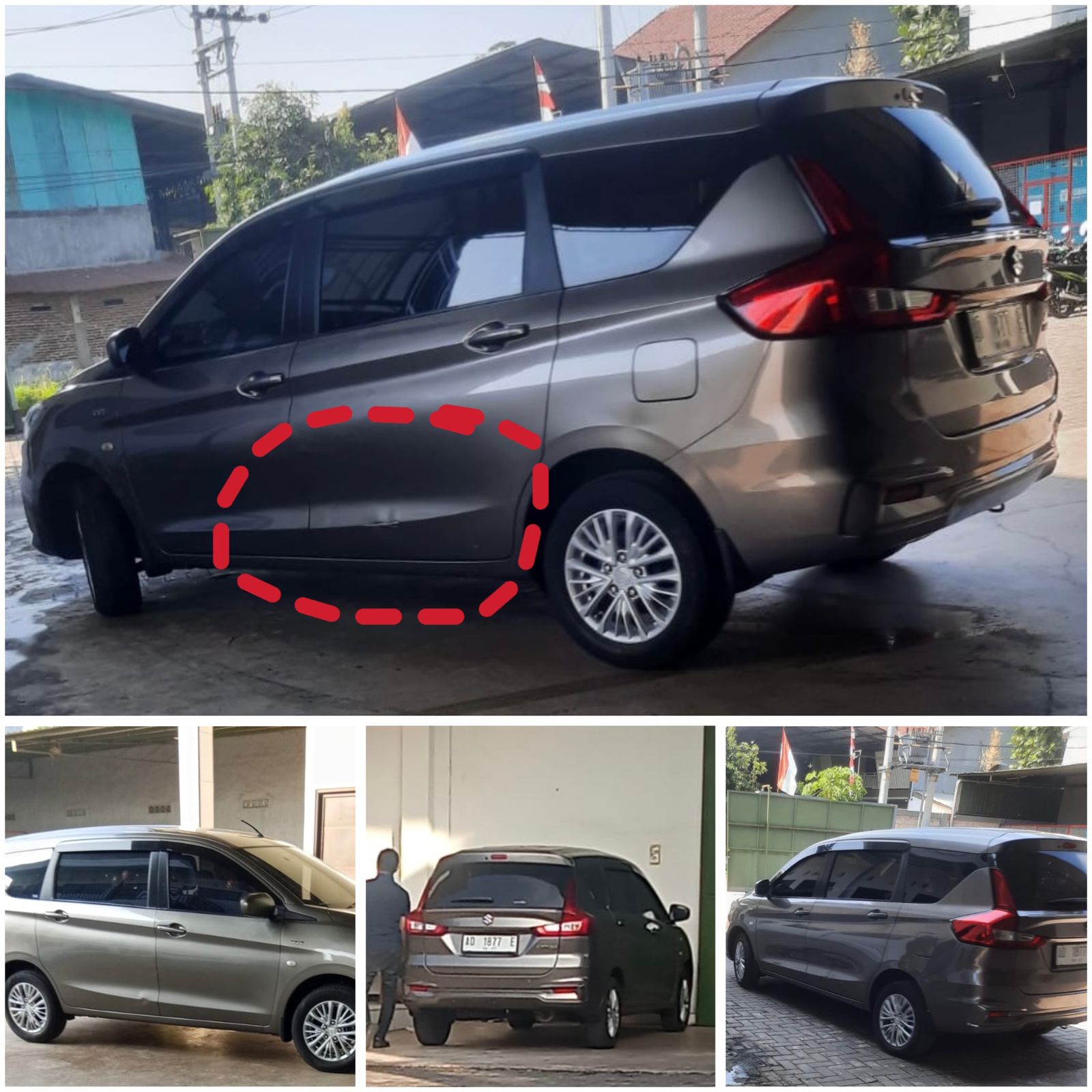 RAIB : Mobil milik korban merek Suzuki Ertiga tipe GL 2019 warna grey metallic nopol AD 1877 E. (IST)