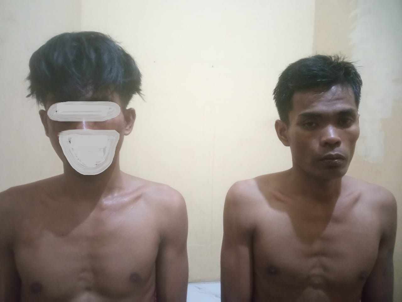 TEPERGOK : Terduga pelaku pencurian motor Adid dan Andy . (IST)
