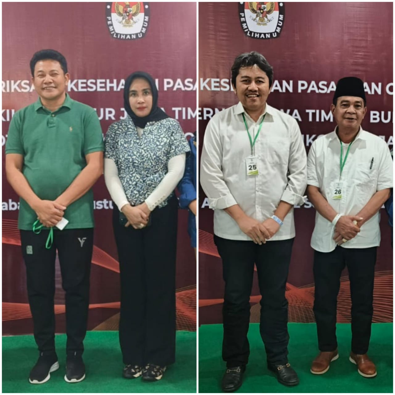 LOLOS : Dua paslon Bupati dan Wakil Bupati Sidoarjo, Subandi-Mimik Idayana serta Achmad Amir Aslichin-Edi Widodo.