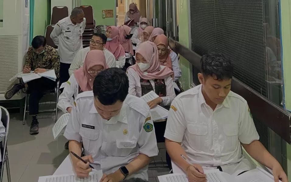 SELEKSI: Salah satu tahapan tes yang dilakukan peserta PPPK 2022. (IST)