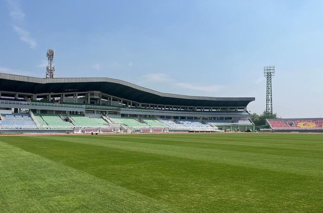 LAYAK: Stadion Gelora Delta Sidoarjo usai renovasi. (IST/IG @karyamaprima.id)