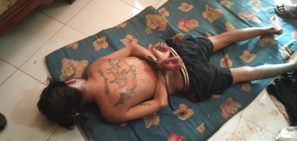 DIAMANKAN: Terduga pelaku pembunuhan ibu kandungnya, HK, 30. (IST)