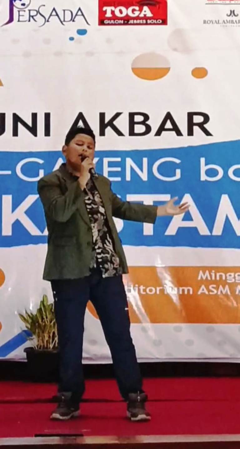 PERCAYA DIRI: Penyanyi berbakat Alvaro Fernanda.