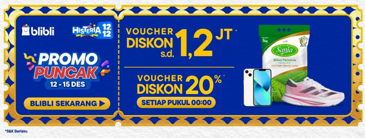 Promo 12.12 2024 menjadi momen terbaik untuk mendapatkan barang impian.