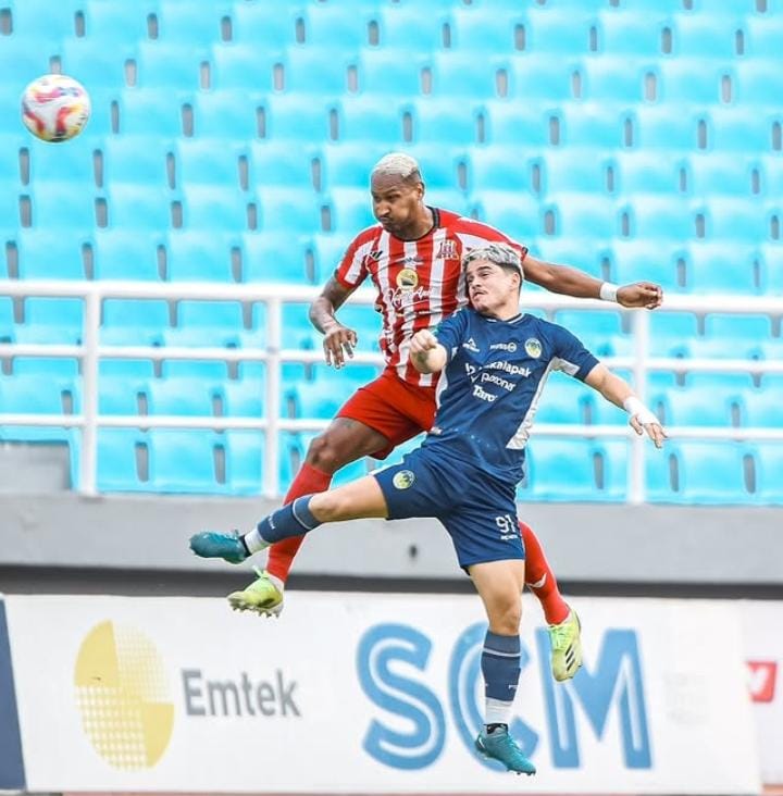 KALAH: Skor akhir 1-3 untuk kemenangan PSIM Yogyakarta. (IG DELTRAS SIDOARJO)