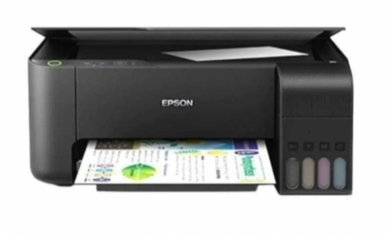 Epson L3210 adalah printer inkjet dengan teknologi EcoTank yang memungkinkan penggunaan tinta dalam jumlah besar.