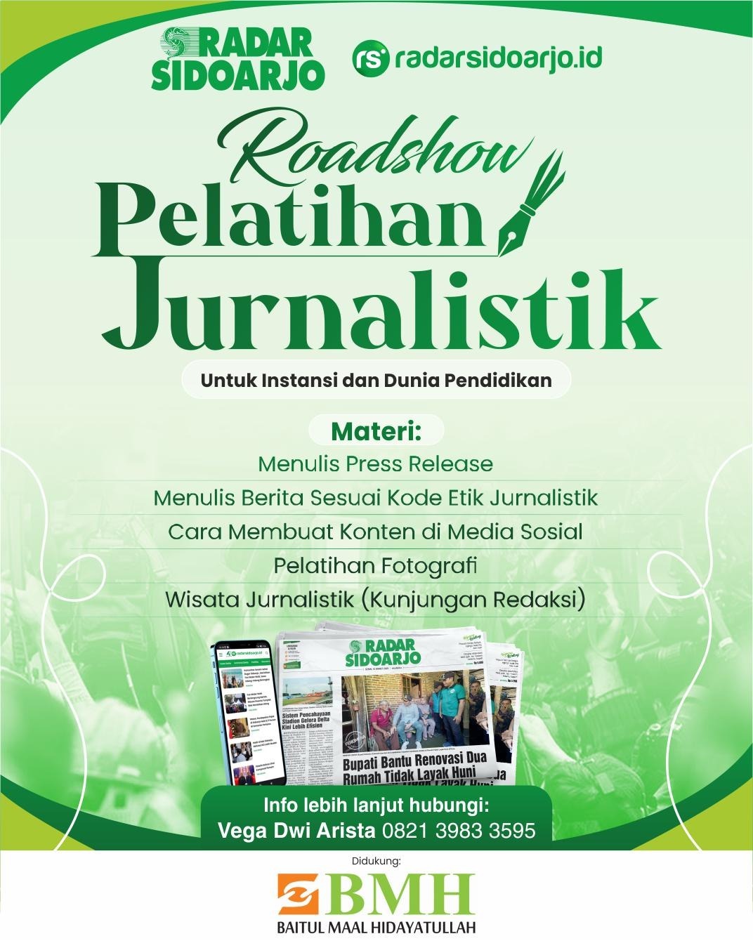Roadshow Pelatihan Jurnalistik Radar Sidoarjo