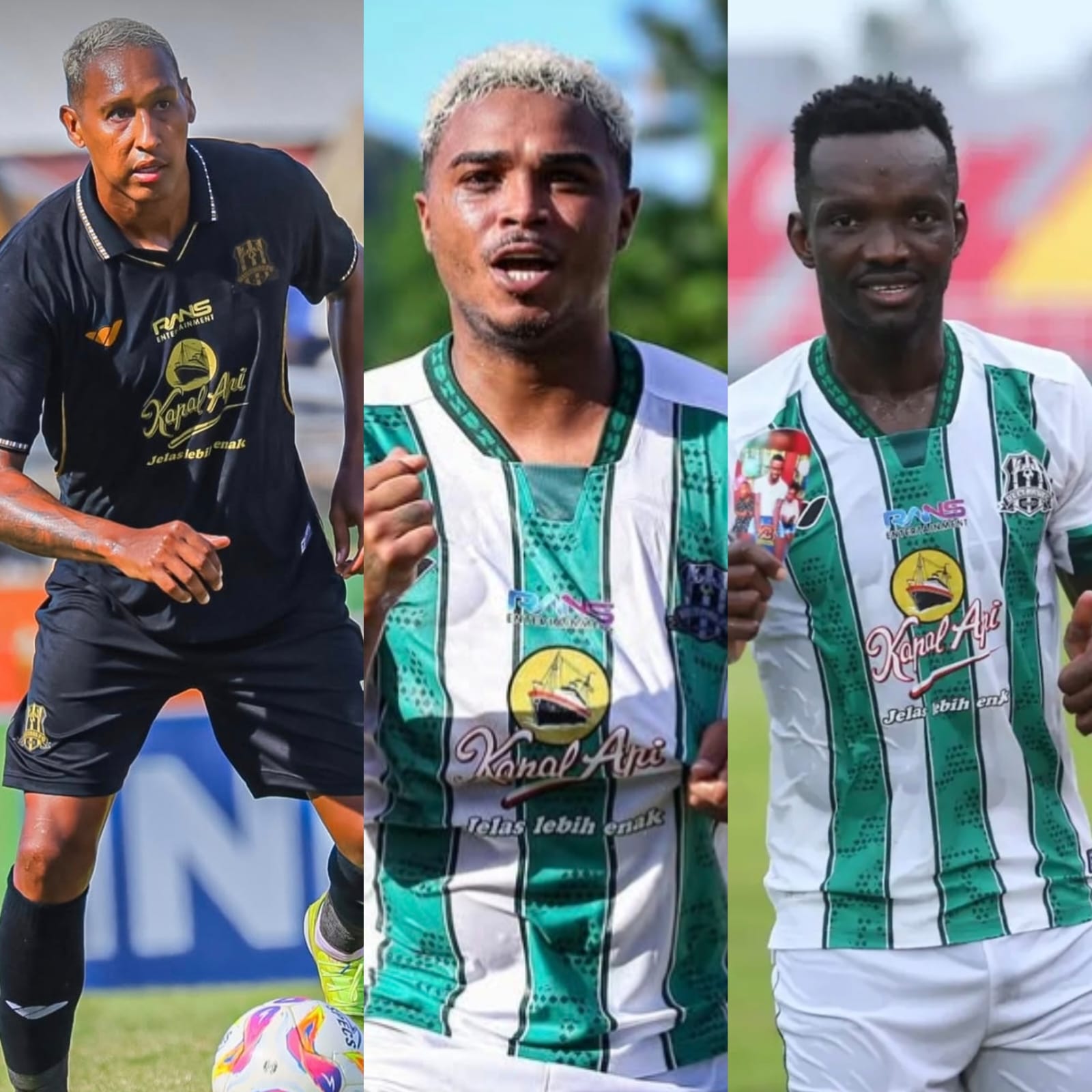 HENGKANG: Dari kiri, Artur Vieira, Emerson Carioca dan Sekou Sylla. (IST/Instagram @arturvieiraa_ @emersoncarioca25 @sekousylla400mill)