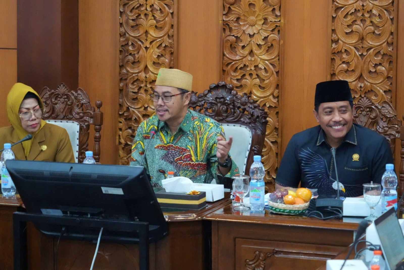 SINERGIS: Rapat koordinasi lintas sektor pada Senin (14/7) di Ruang Rapat Delta Wicaksana, Sekretariat Daerah Kabupaten Sidoarjo.