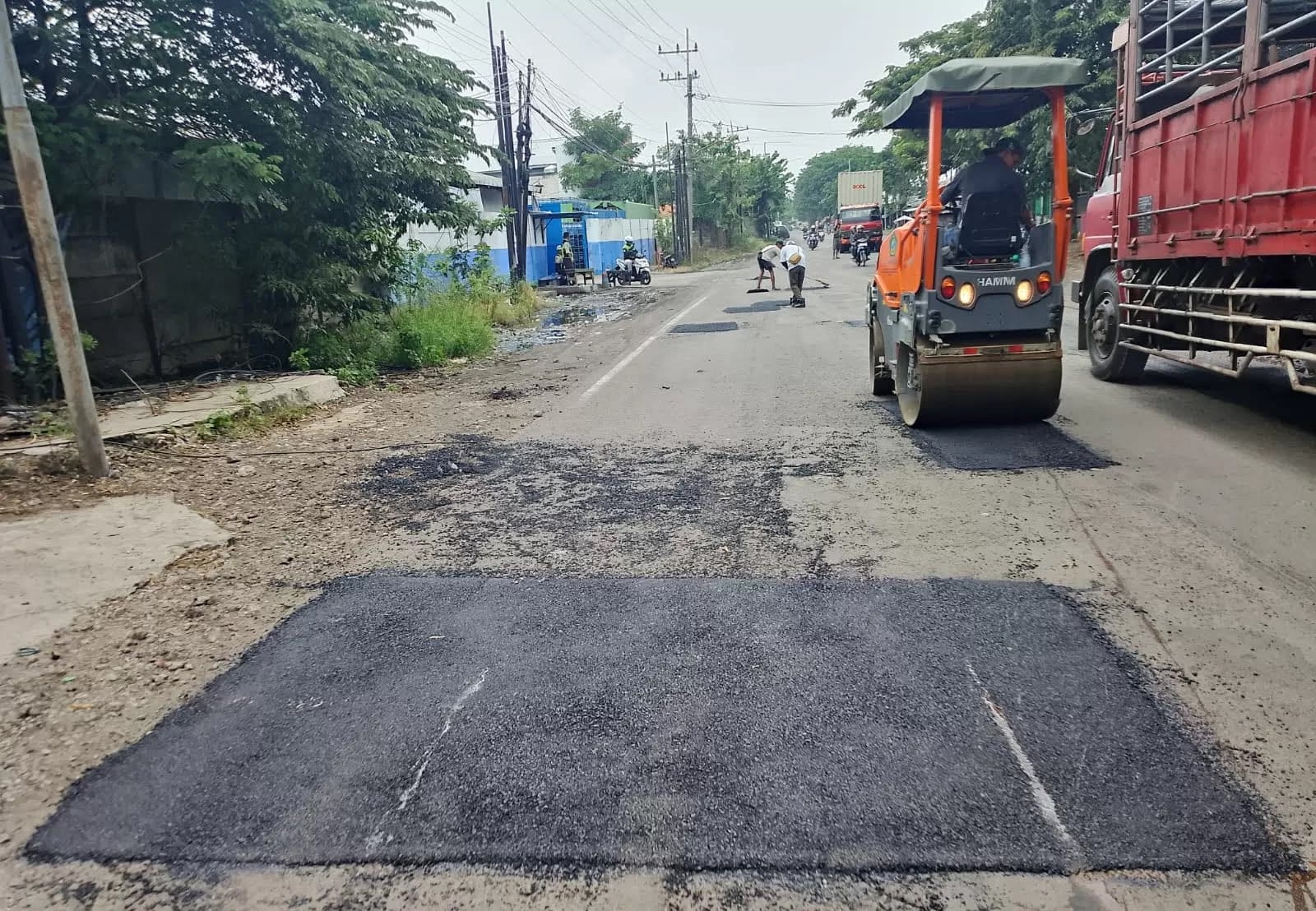 PERBAIKAN: Jalan Lingkar Timur segera dilakukan betonisasi tahun ini.