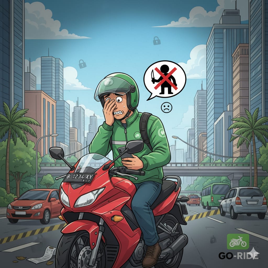 Ilustrasi ojek online. (AI/DIKY SANSIRI/RADAR SIDOARJO)