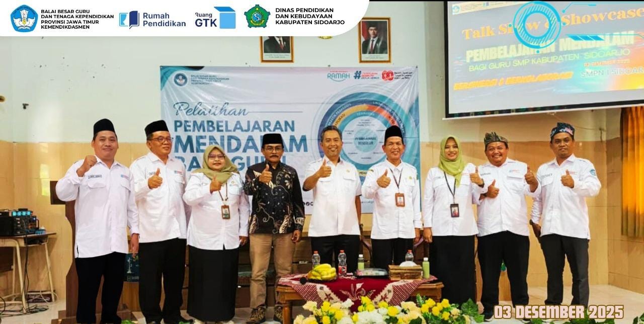 KOMPAK: Kolaborasi BBGTK Provinsi Jawa Timur dan Dinas Pendidikan dan Kebudayaan kab Sidoarjo bersama Fasilitator Pembelajaran Mendalam. (ANAS/ RADAR SIDOARJO)