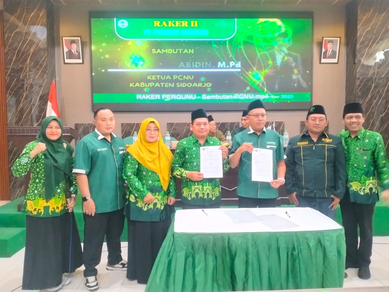 KOMITMEN: PC Pergunu Sidoarjo gelar raker. (ANAS/RADAR SIDOARJO)
