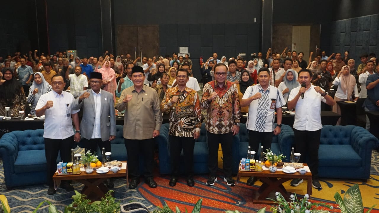 KEBANGSAAN: BHS gelar sosialisasi empat pilar di Sidoarjo. (RUDIANTO/RADAR SIDOARJO)