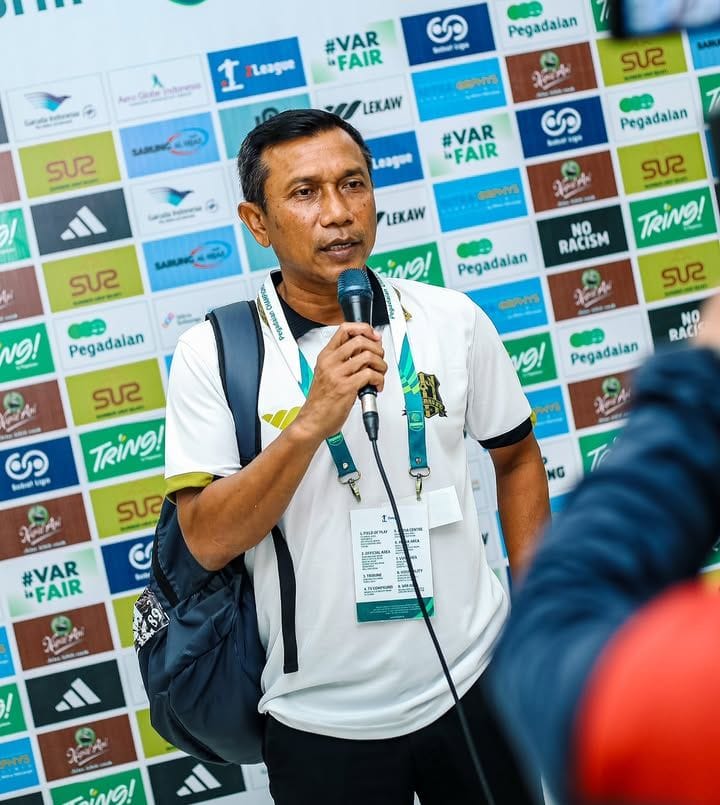 Pelatih Deltras Sidoarjo Widodo Cahyono Putro. (FOTO DELTRAS SIDOARJO)