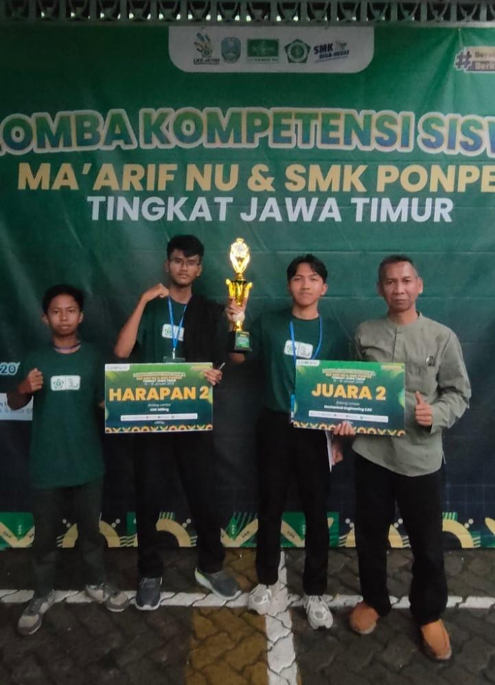 HEBAT: Siswa SMK Persatuan 2 Tulangan Sidoarjo raih prestasi tingkat provinsi hingga nasional. (ANAS/RADAR SIDOARJO)