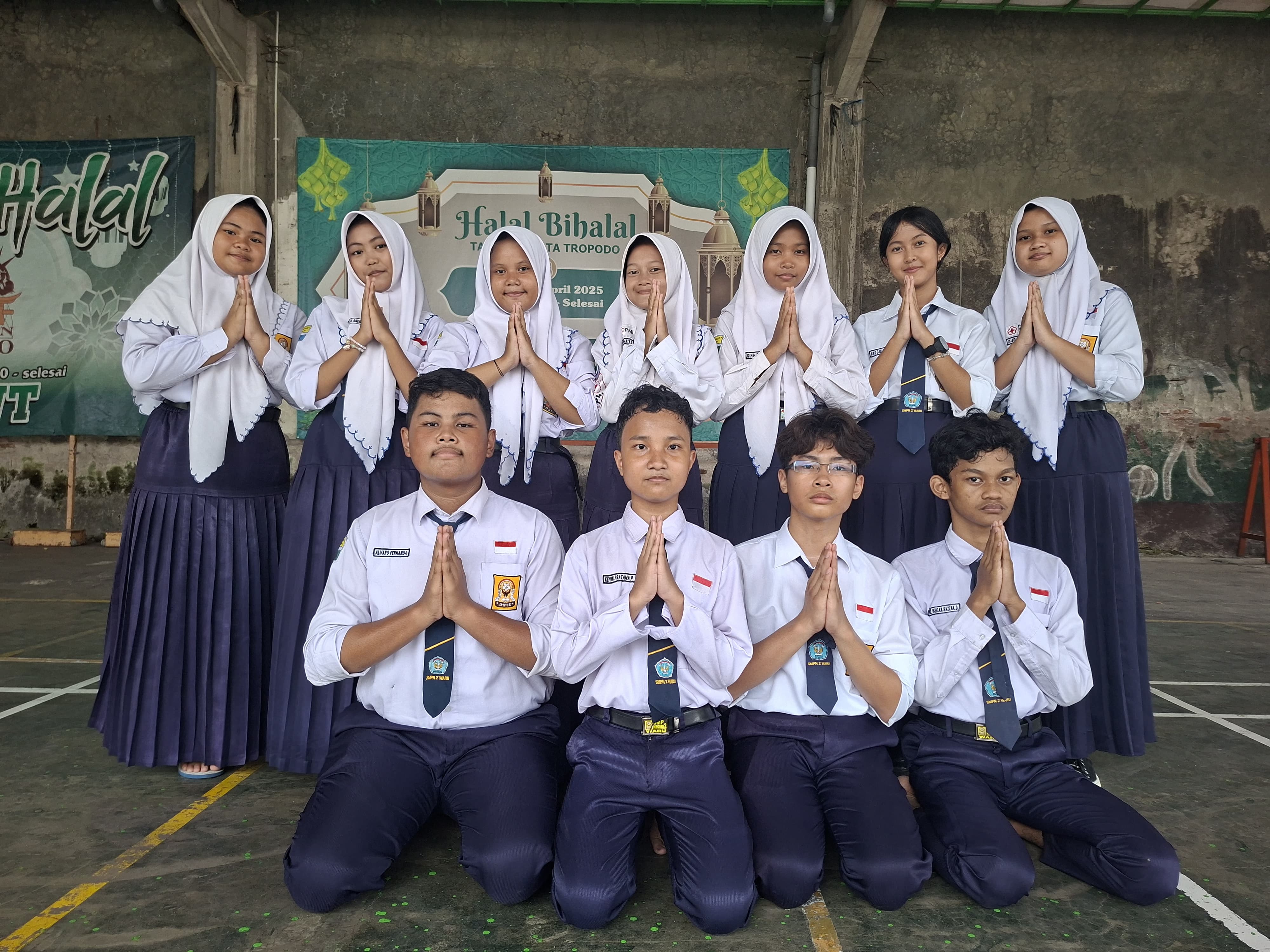 BERBAKAT: Talenta muda dari SMPN 2 Waru.