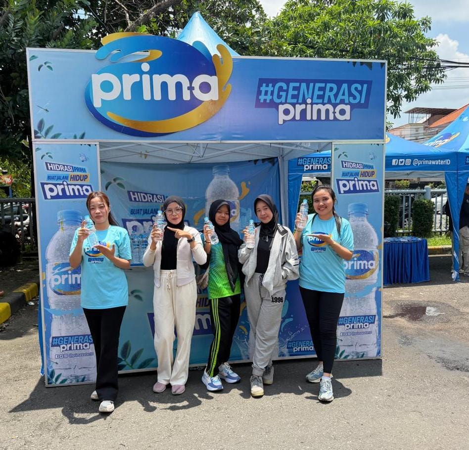 HADIRKAN ENERGI SEHAT: Kehadiran Air Mineral Prima menjadi bagian dari kampanye pentingnya hidrasi untuk mendukung aktivitas masyarakat yang aktif, sehat, dan produktif.(IST/RADAR SIDOARJO)