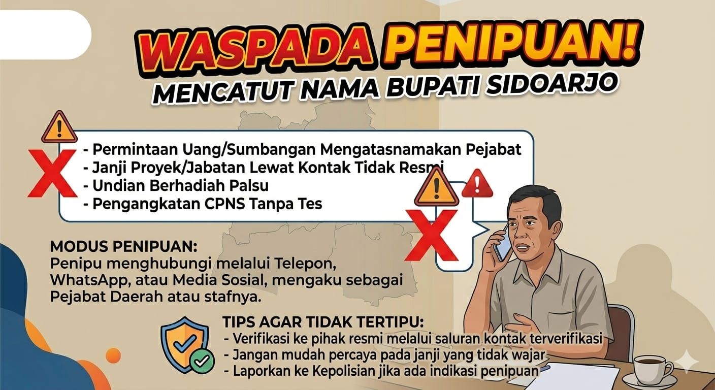 Ilustrasi waspada penipuan. (AI/RADAR SIDOARJO)