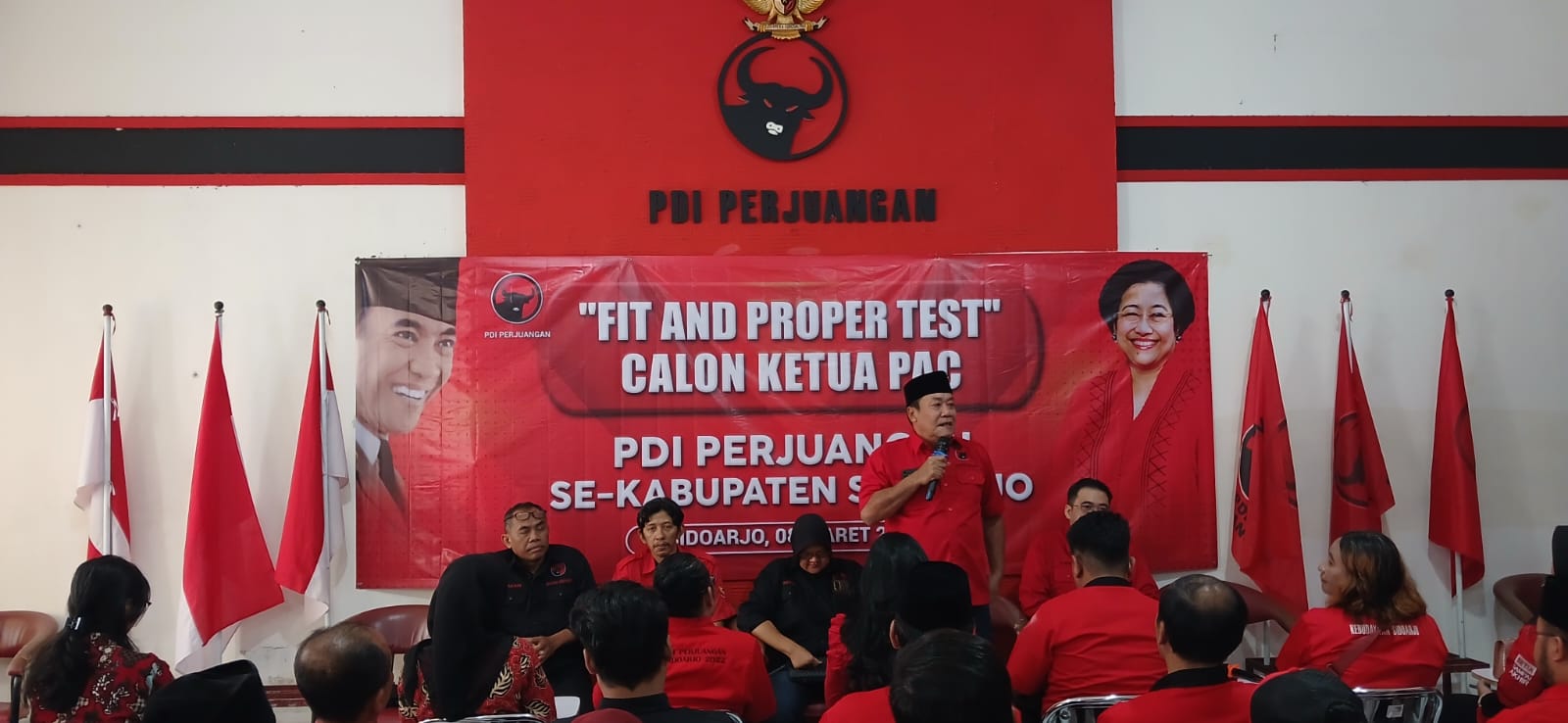 LANCAR: Proses rekrutmen Calon Ketua PAC PDI Perjuangan Sidoarjo.