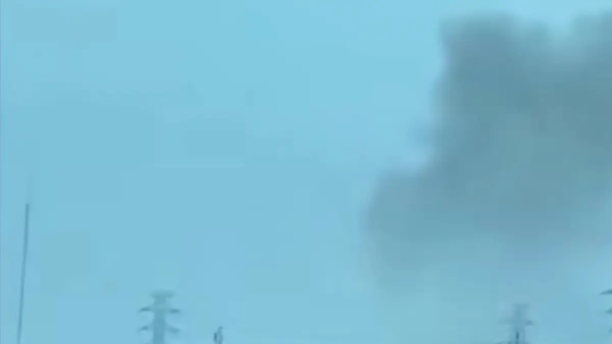 GEGER: Rekaman video diduga sumber suara karena ada kepulan asap. (Capture video)