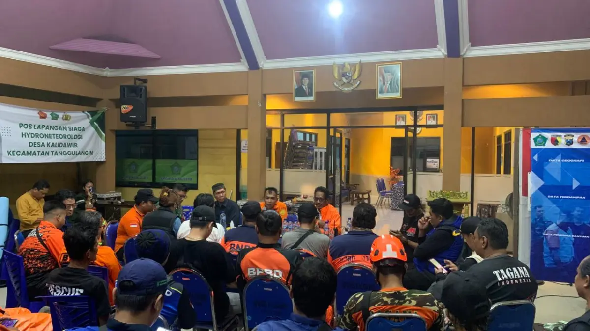 GERAK CEPAT: Tim SAR gabungan berkoordinasi untuk melanjutkan pencarian.&nbsp;