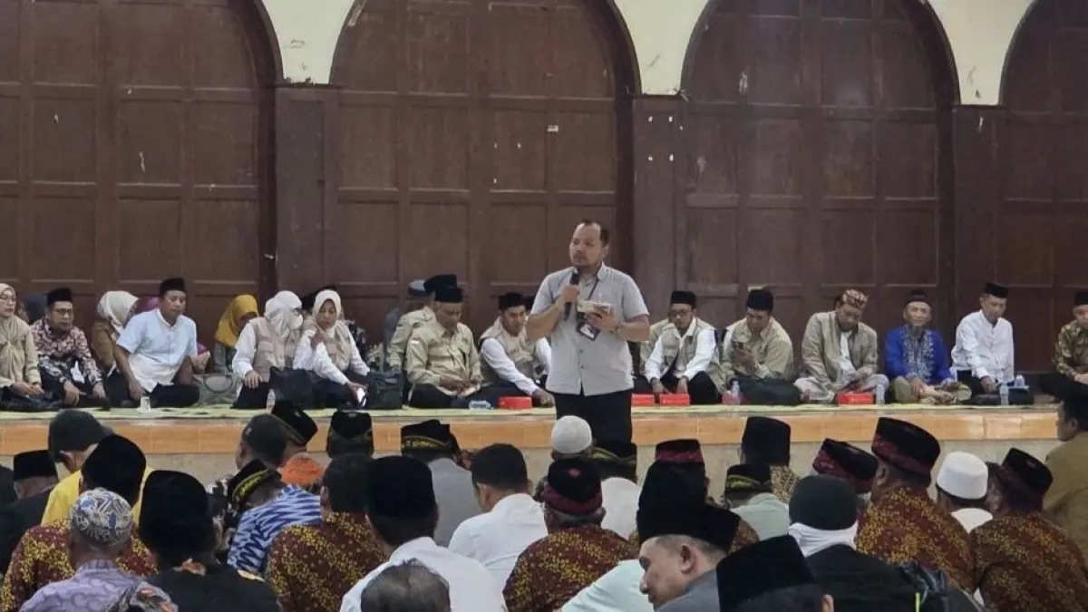 LANCAR: BPJS Kesehatan Cabang Sidoarjo memastikan seluruh perangkat kloter ibadah haji Kabupaten Sidoarjo telah terdaftar dan terlindungi dalam Program Jaminan Kesehatan Nasional (JKN).
