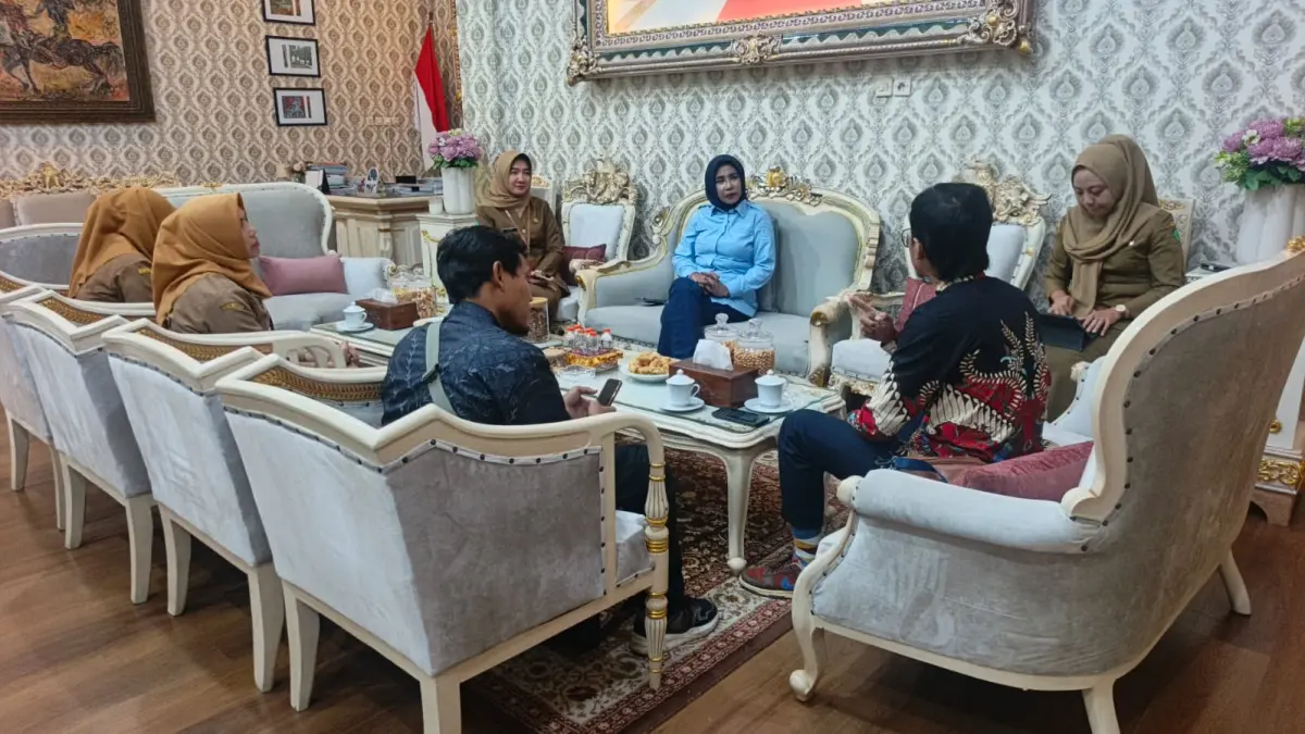 KOORDINASI: Audiensi pelaku industri kreatif dari Baam Entertainment di Rumah Dinas Wakil Bupati, Jalan Sultan Agung. 