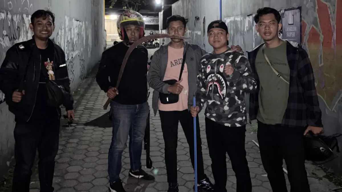Polsek Taman Sidoarjo Gagalkan Tawuran di Kletek, Amankan 6 Motor dan Celurit