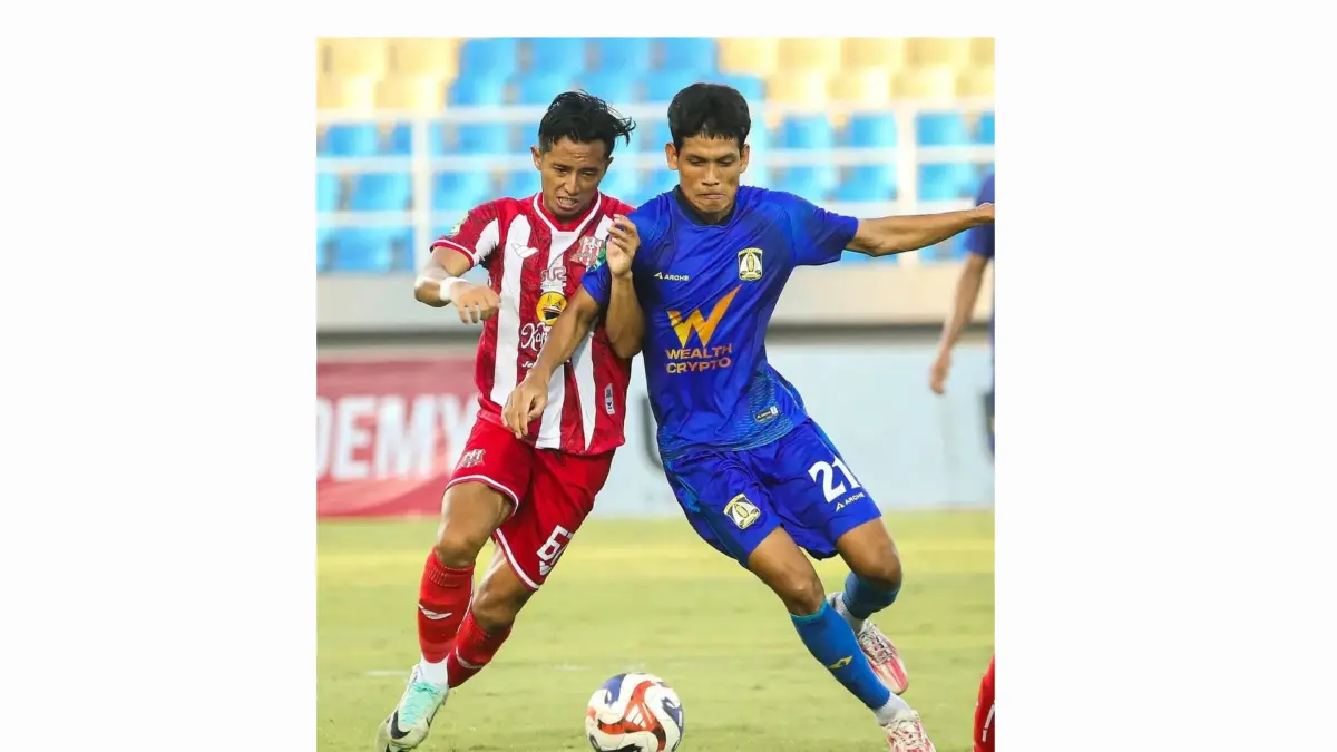 LUAR BIASA: Deltras FC Sidoarjo menang melawan Persiba Balikpapan, Minggu (3/5). (Foto Deltras Sidoarjo)