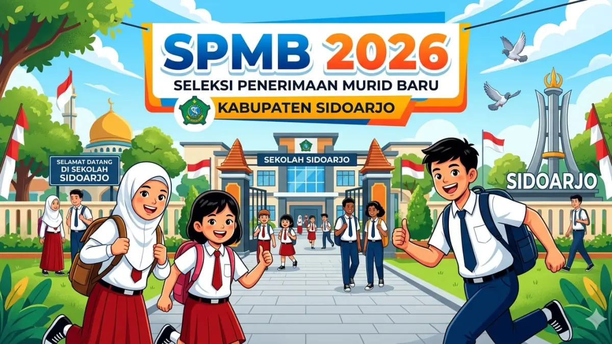 Ilustrasi SMPB 2026 Sidoarjo. (AI/RADAR SIDOARJO)