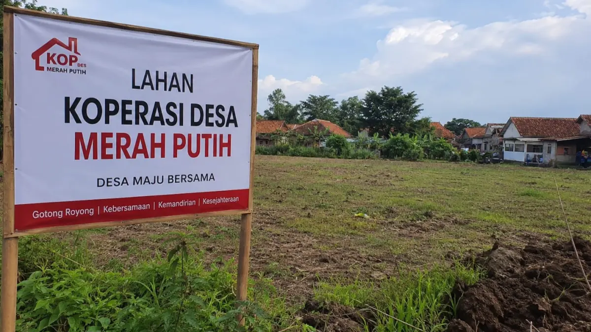 Ilustrasi lahan koperasi desa merah putih. (AI/RADAR SIDOARJO)