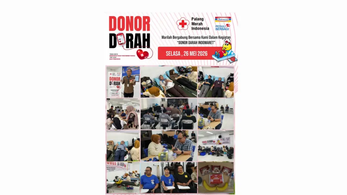  PT Indomarco Prismatama (Indomaret) Cabang Surabaya kembali menggelar aksi kemanusiaan melalui kegiatan donor darah bertajuk “Indomaret Peduli Berbagi”. 