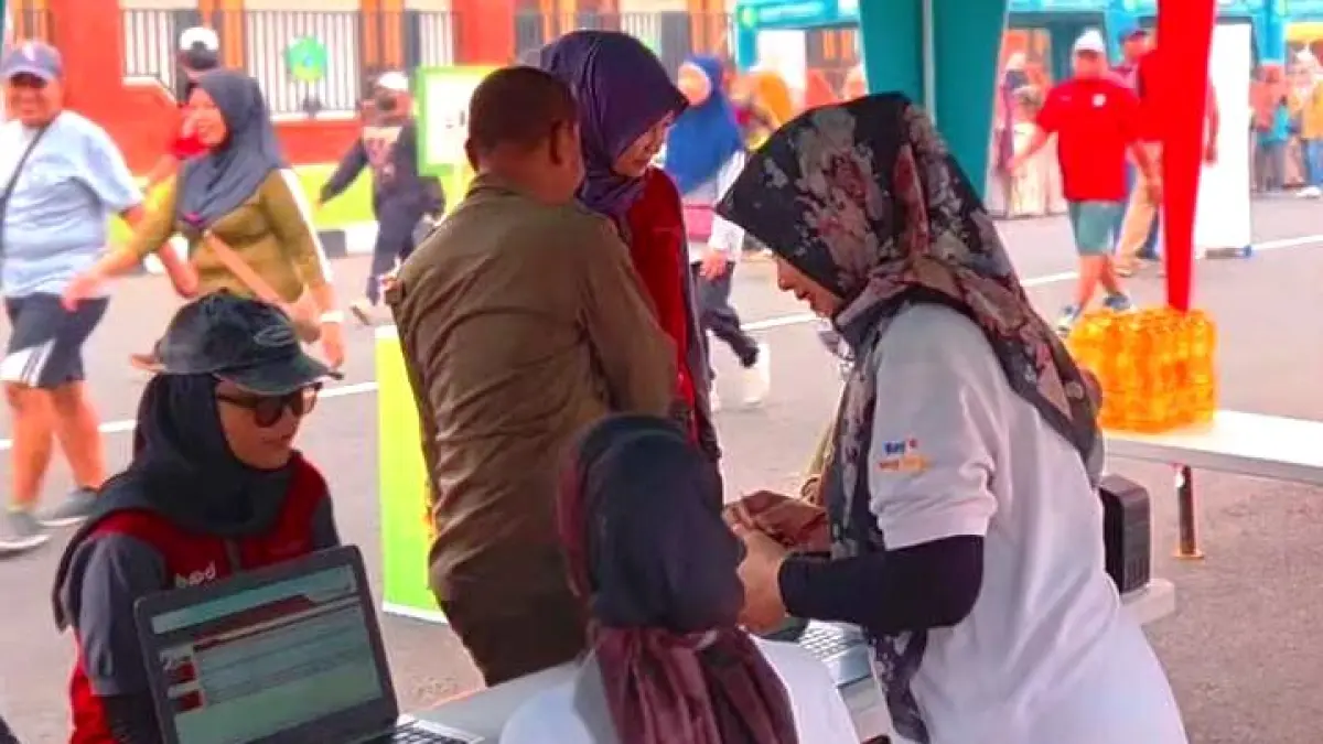 INOVATIF: Pelayanan BPPD Sidoarjo di area CFD Alun-alun Sidoarjo, Minggu pagi.