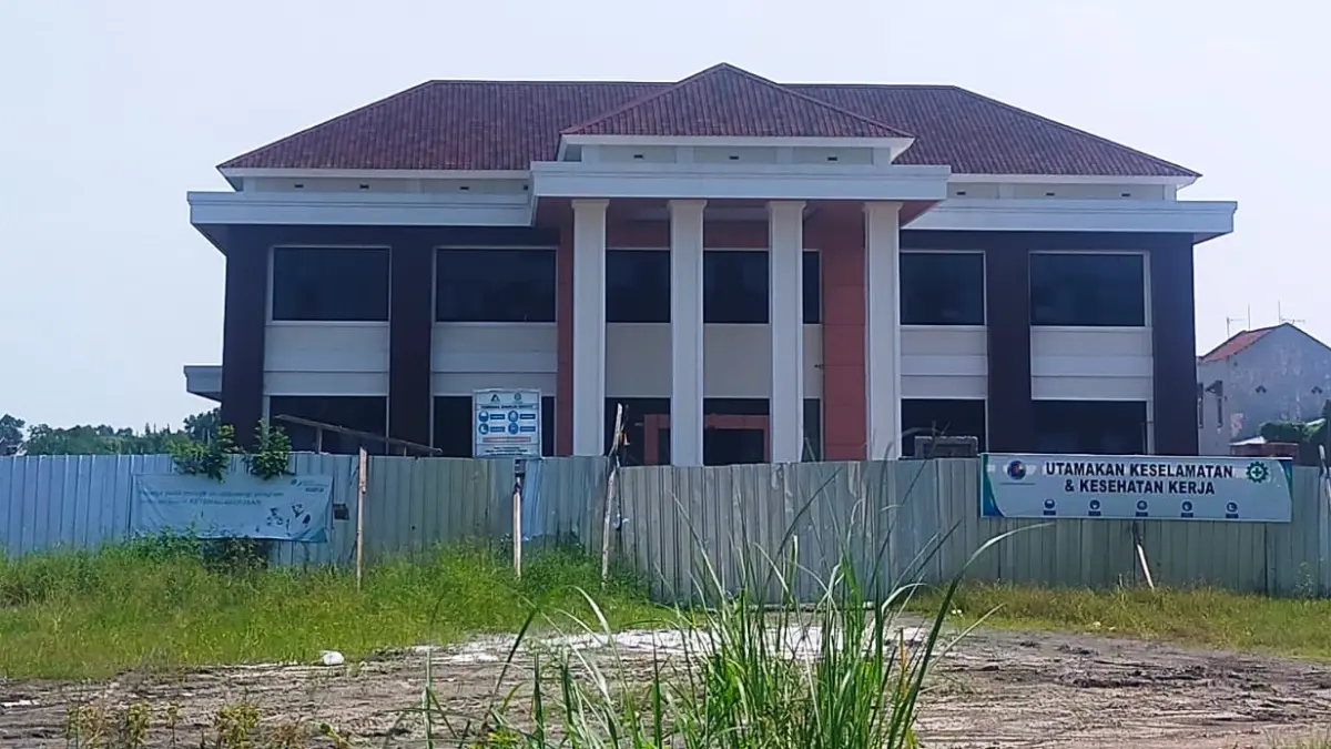 MEGAH: Gedung baru Pengadilan Negeri Sidoarjo di Desa Sepande, Kecamatan Candi, yang direncanakan mulai beroperasi pada akhir 2026.