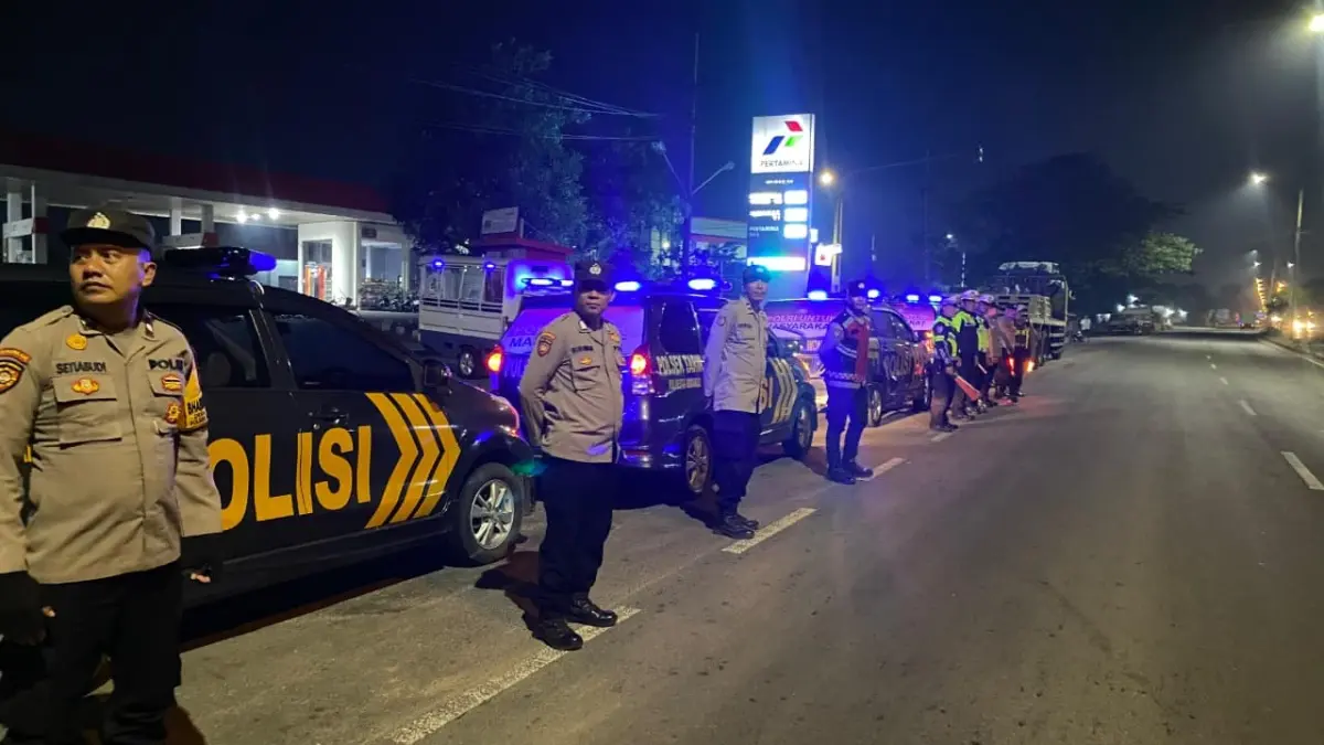 SIAGA: Mengantisipasi potensi gangguan kamtibmas, jajaran kepolisian wilayah barat meningkatkan kegiatan pengamanan.