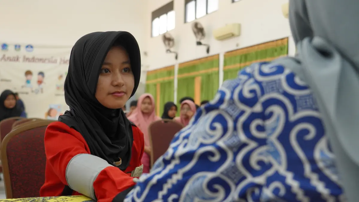 PELAYANAN: BPJS Kesehatan Cabang Sidoarjo terus memperkuat upaya promotif dan preventif melalui pemantauan kesehatan siswa penerima manfaat Program Makan Bergizi Gratis (MBG) di SMKN 2 Buduran, Sidoarjo.