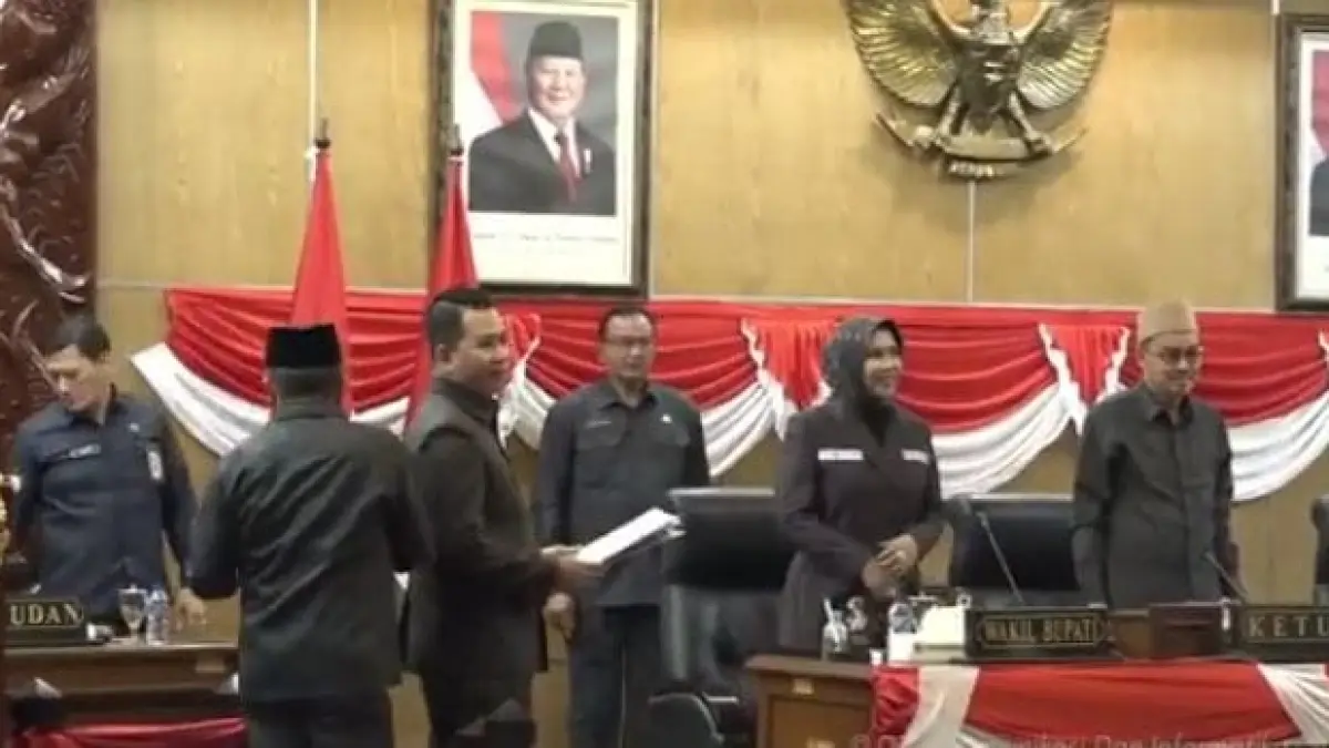 KUORUM: Rapat Paripurna DPRD Sidoarjo, Rabu (1/7).