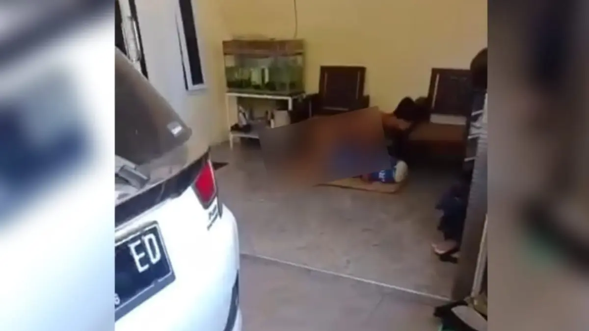 TEREKAM: Tangkapan layar video yang beredar luas.&nbsp;