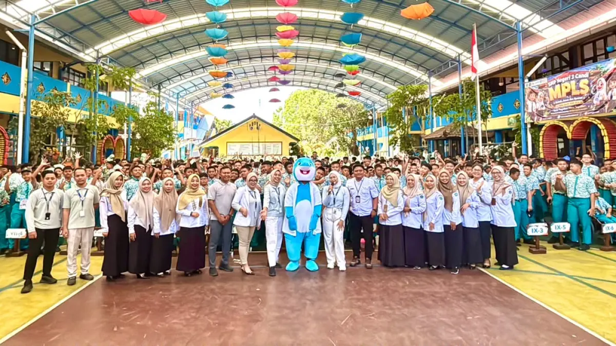 TAMBAH ILMU: Masa Pengenalan Lingkungan Sekolah (MPLS) di SMPN 3 Candi bersama tim medis RS Pusura Candi.&nbsp;
