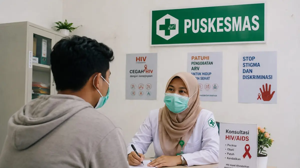 Ilustrasi pencegahan HIV di Sidoarjo. 