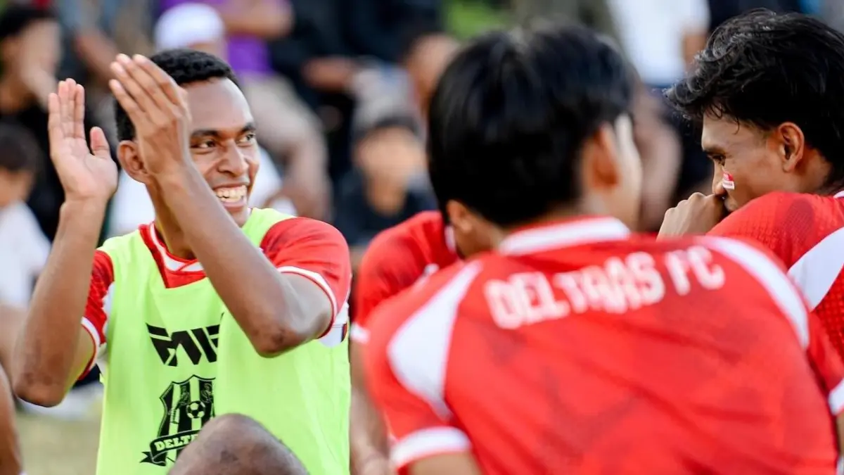 PERSIAPAN: Pemain Deltras FC Sidoarjo giat berlatih. (Foto Deltras Sidoarjo)
