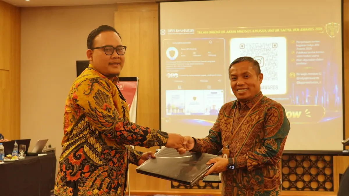 BANGGA: BPJS Kesehatan Cabang Sidoarjo memberikan apresiasi kepada badan usaha yang berkomitmen menjalankan kewajiban Program Jaminan Kesehatan Nasional (JKN) melalui kegiatan sosialisasi Satya JKN Awards 2026.