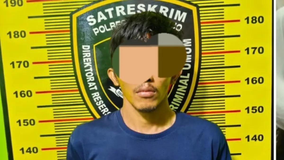 NEKAT: Tersangka DW diamankan polisi.&nbsp;