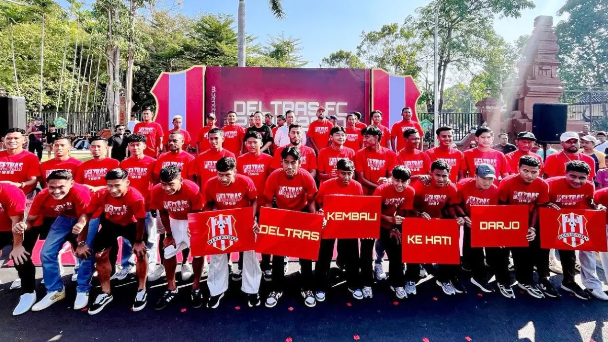 OPTIMISTIS: Pemain Deltras FC Sidoarjo siap menghadapi kompetisi Liga 2 Championship 2026/2027. (DELTRAS FC) 