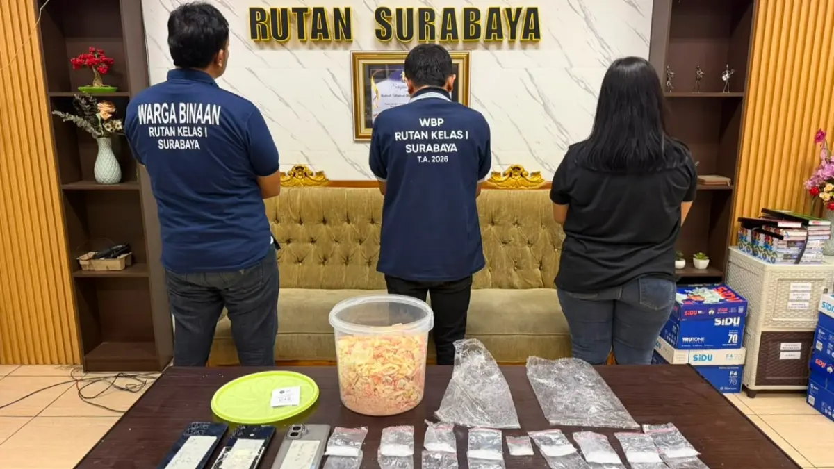 KETAT: Penggagalan penyelundupan sabu di Rutan Medaeng Sidoarjo.